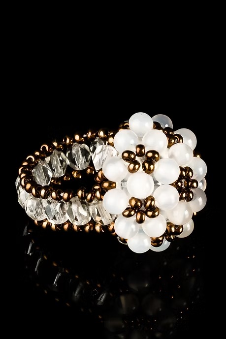 ANILLO ESFERA BLANCA - Imagen 4