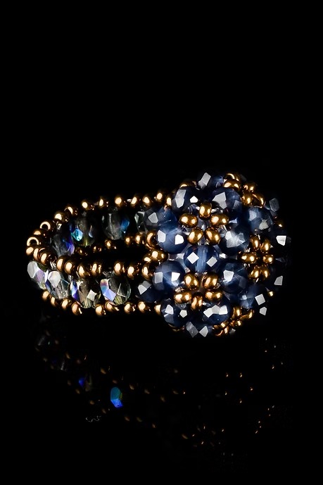 ANILLO ESFERA AZUL NOCHE - Imagen 2