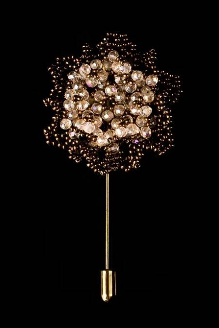 BROCHE FLOR MARINA ORO