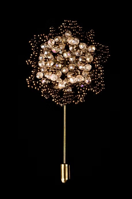 BROCHE FLOR MARINA ORO