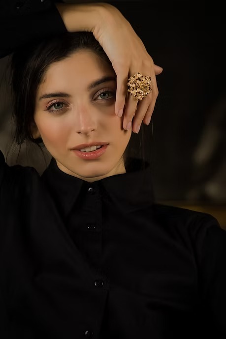 ANILLO FLOR MARINA DOBLE - Imagen 2
