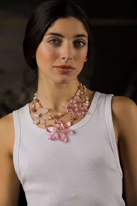COLLAR FLORES CRISTALES - Image 2