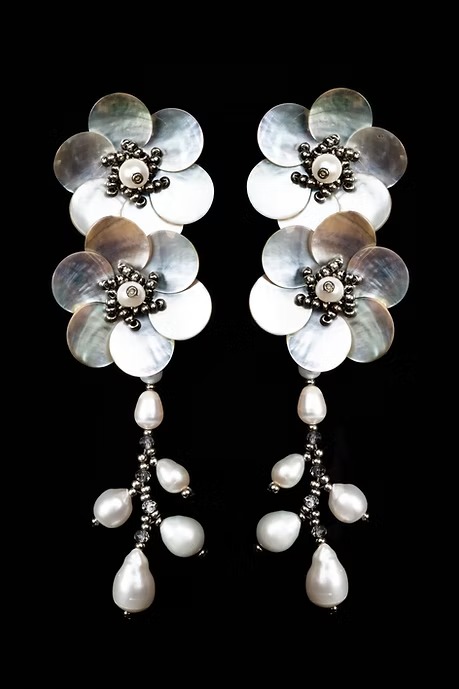 AROS FLORES NACAR Y PERLAS